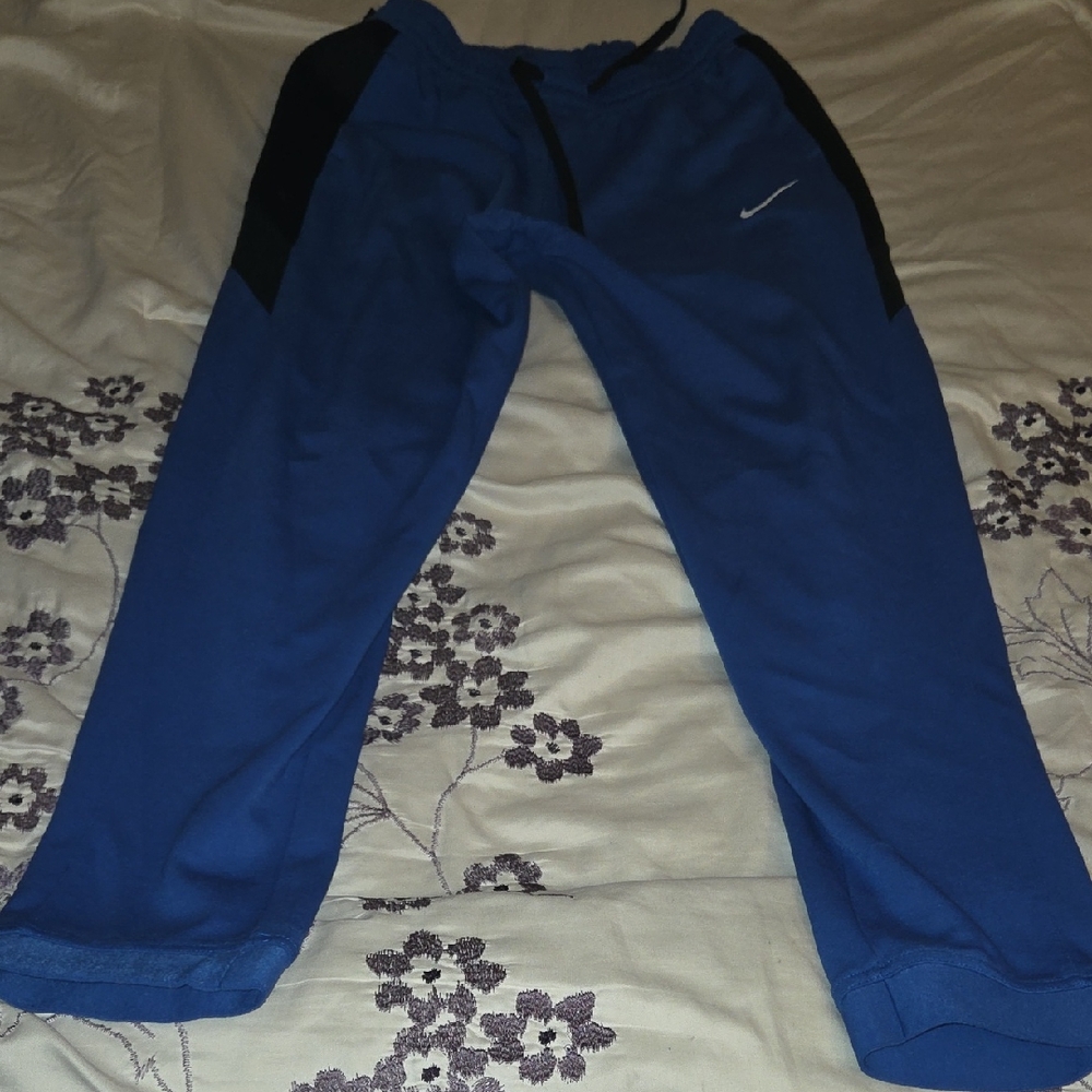 Nike Royal Blue Joggers with Black Panels